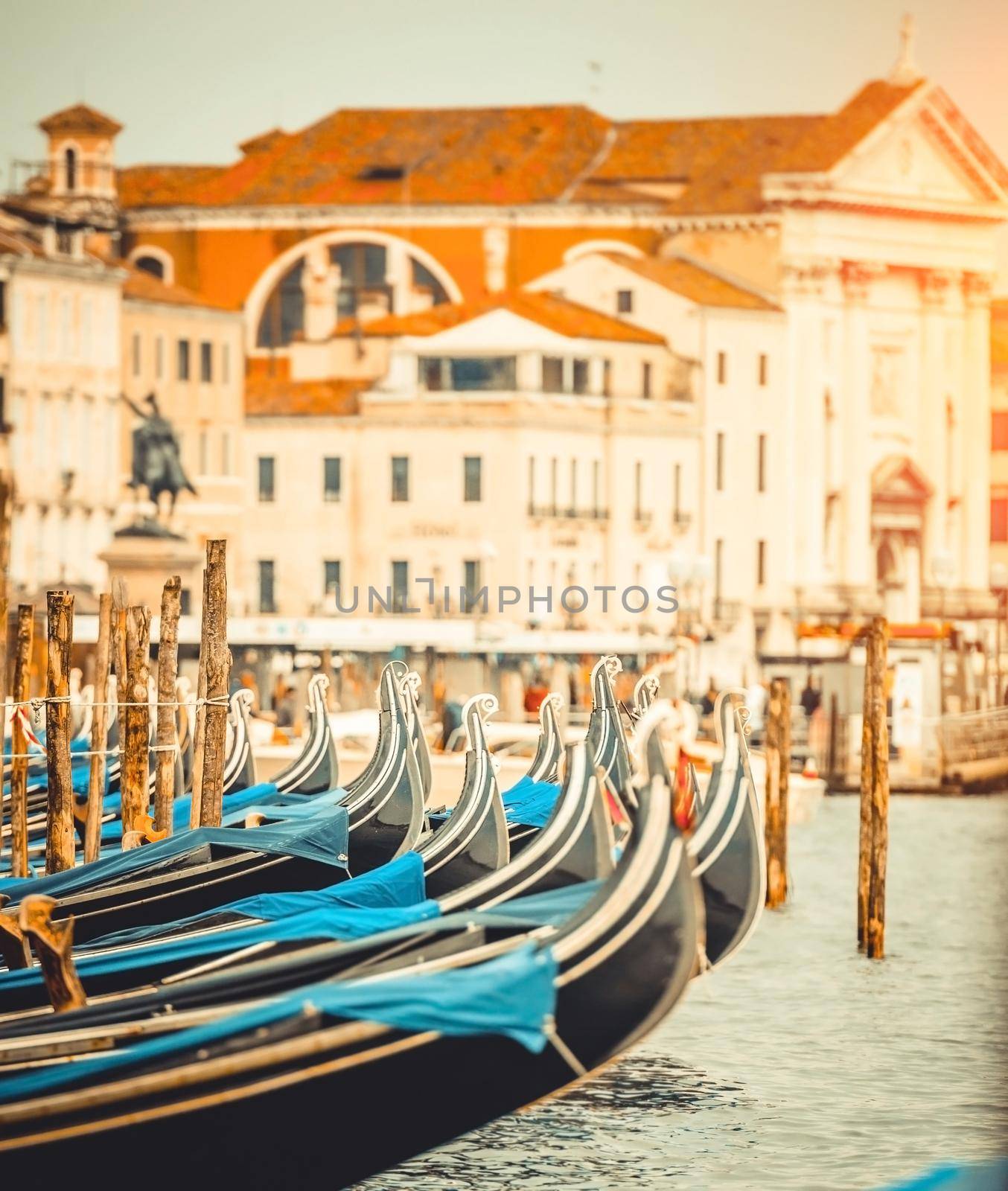 gondolas in Venice by GekaSkr