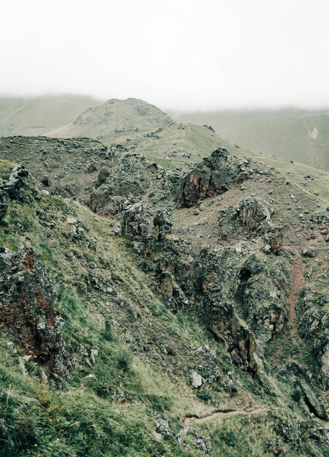 Rocky mountain landscape. by alexAleksei