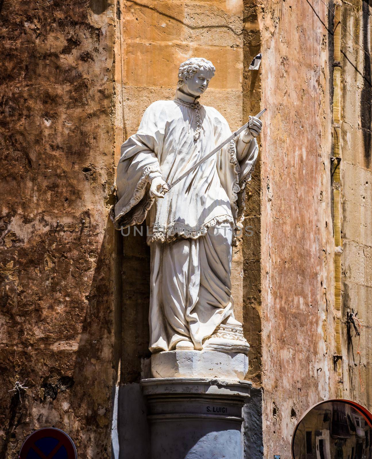 statue on a street of Valletta by GekaSkr