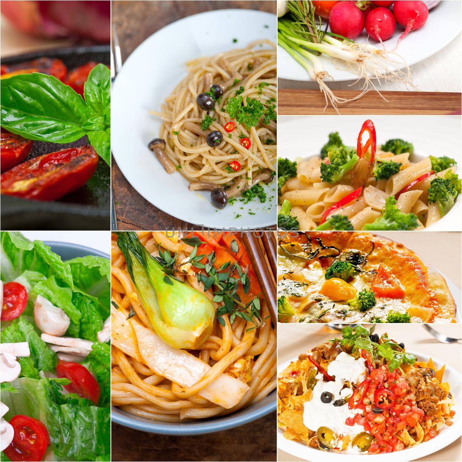 healthy Vegetarian vegan food collage by keko64