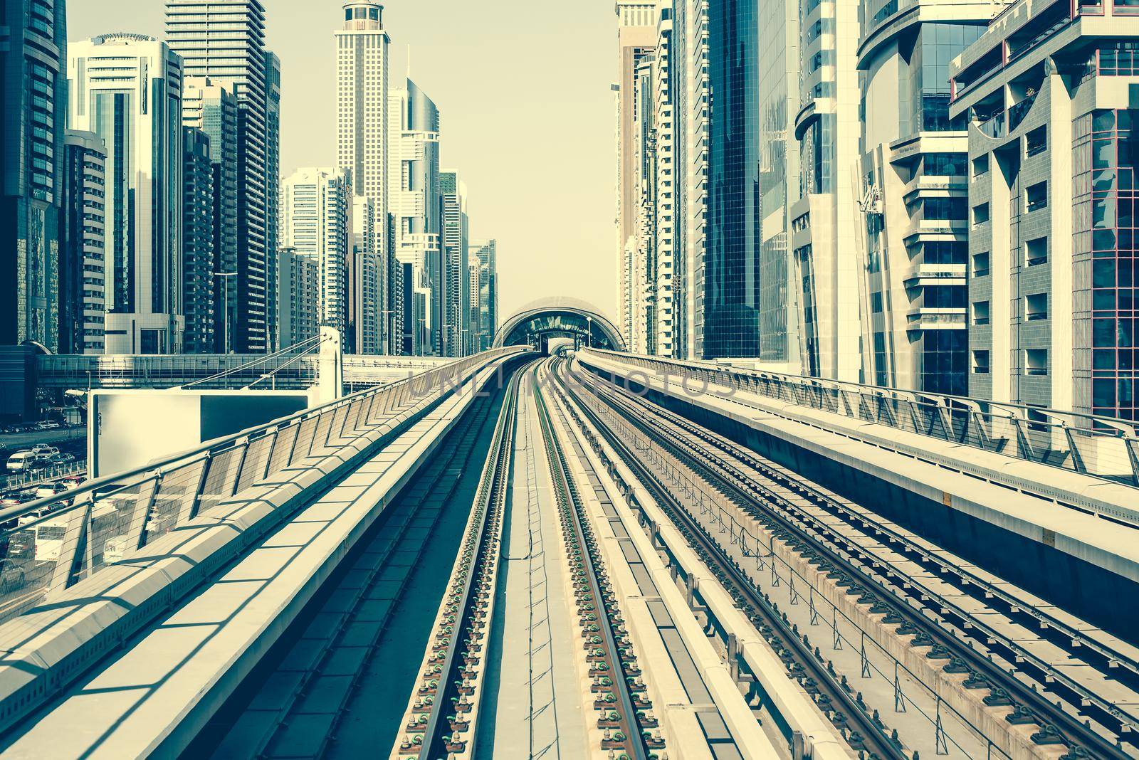 Metro in Dubai, United Arab Emirates