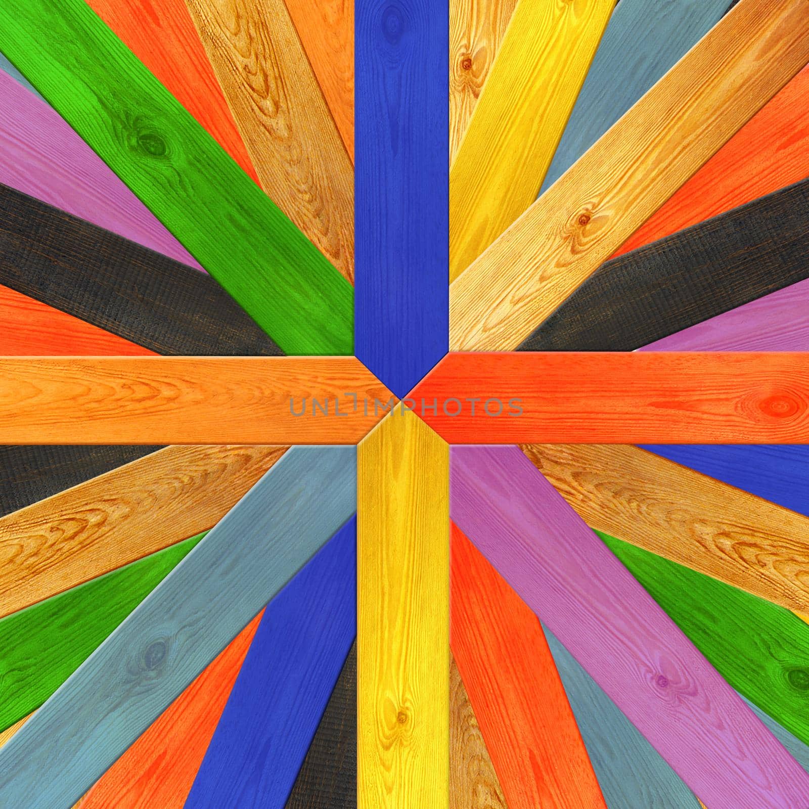 Multicolored wooden boards in different colors by alexmak