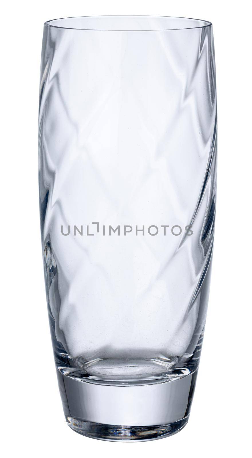 New empty glass isolated on white background by Fabrikasimf