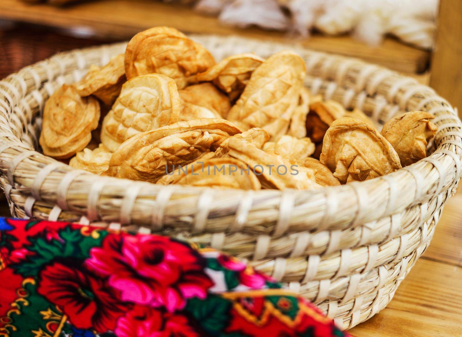 bakery salling on a street bakery fair