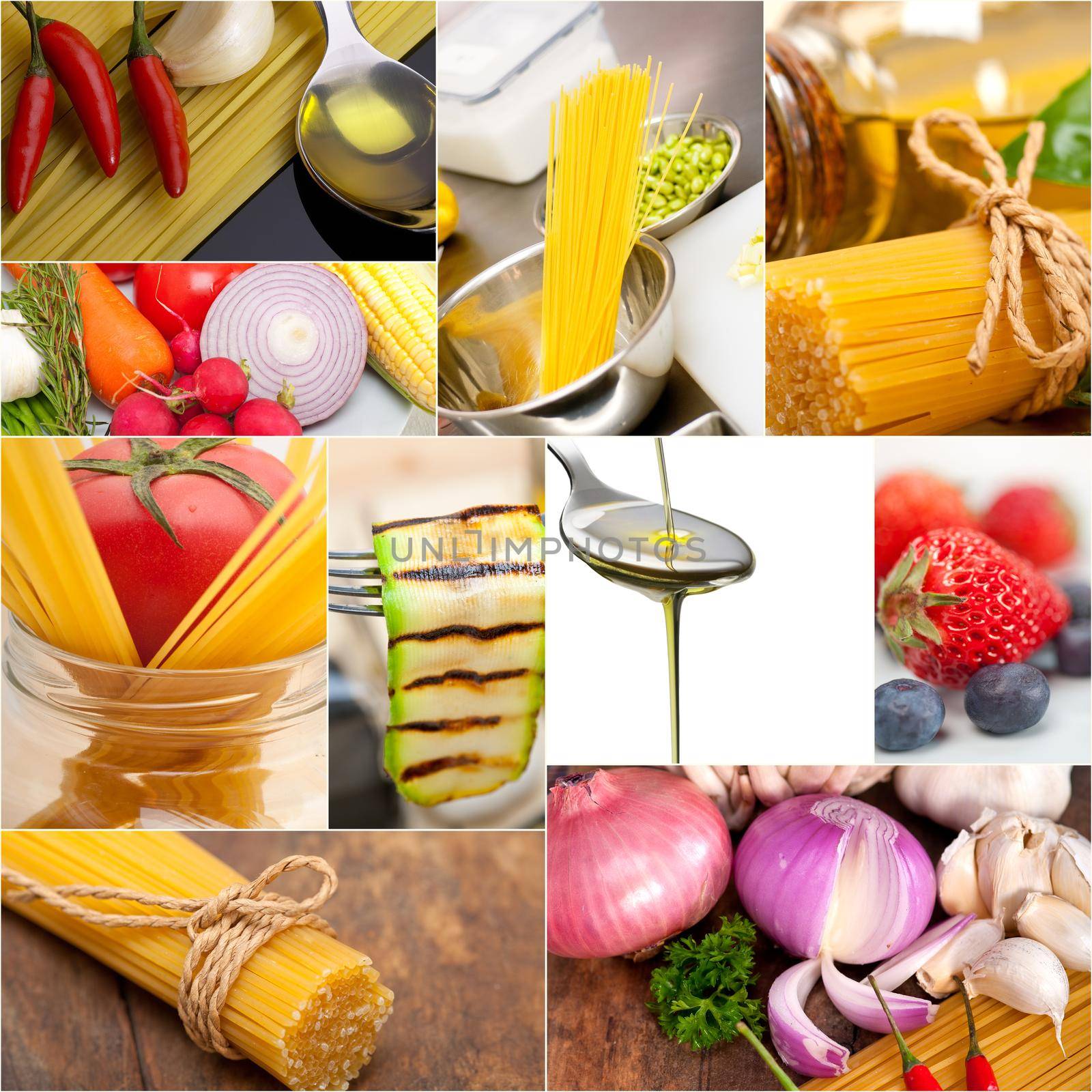 healthy Vegetarian vegan food collage by keko64