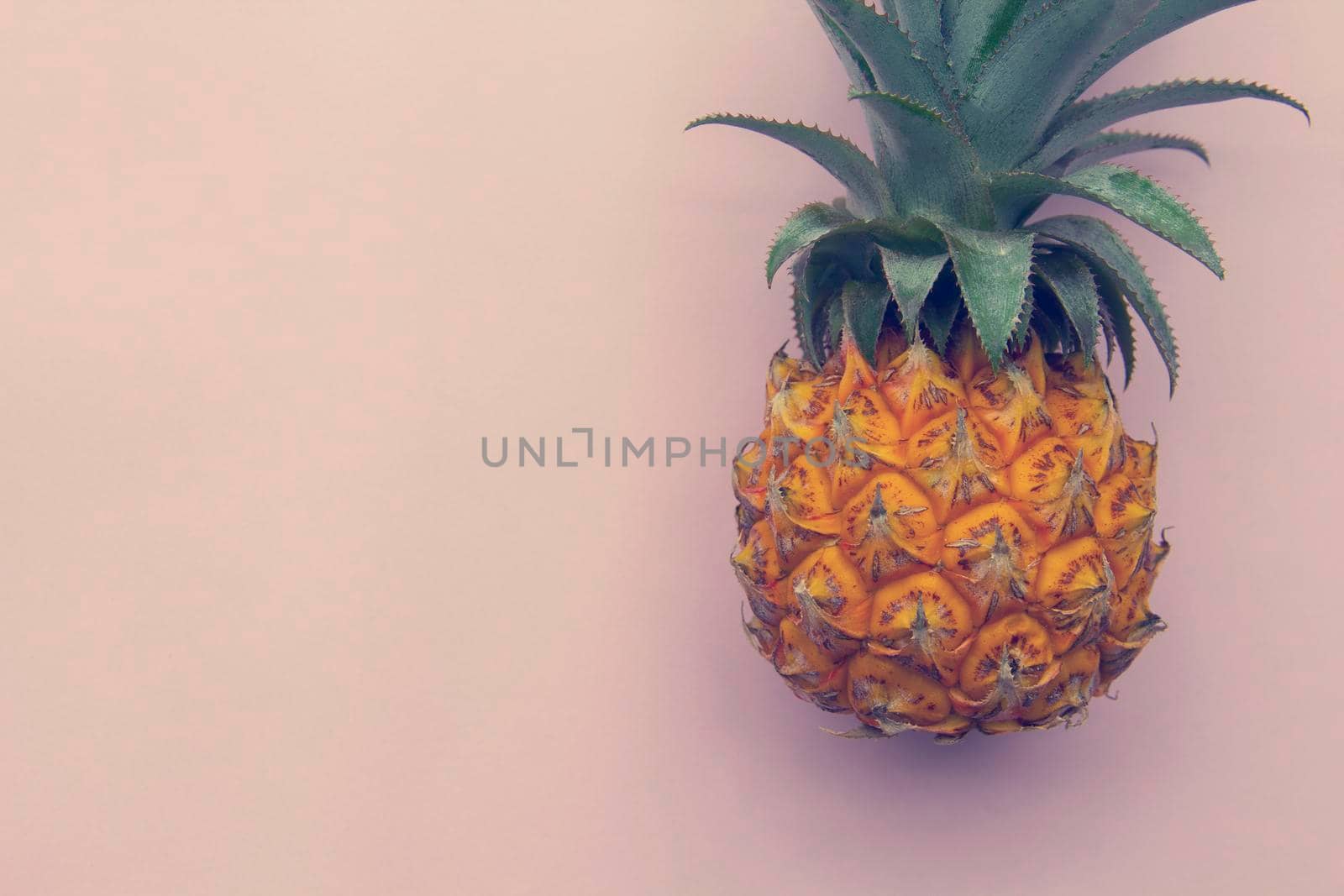 Closeup of fresh exotic thailand pineapple, by uveita