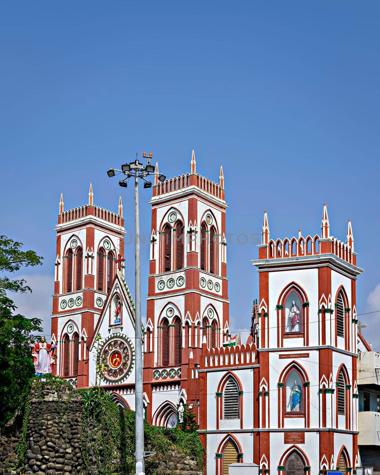 Basilica of the Sacred Heart of Jesus church situated on the south boulevard of Pondicherry, India, is an specimen of Gothic architecture. by lalam