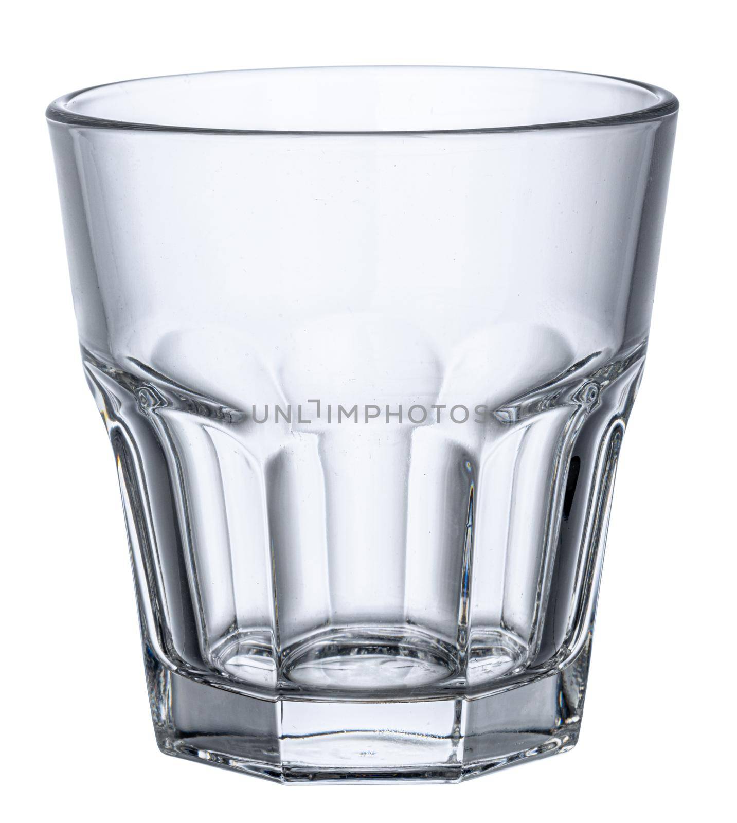 Empty new glass isolated on white background by Fabrikasimf