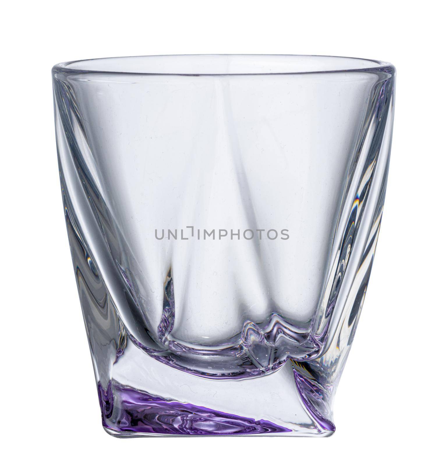 New empty glass isolated on white background by Fabrikasimf