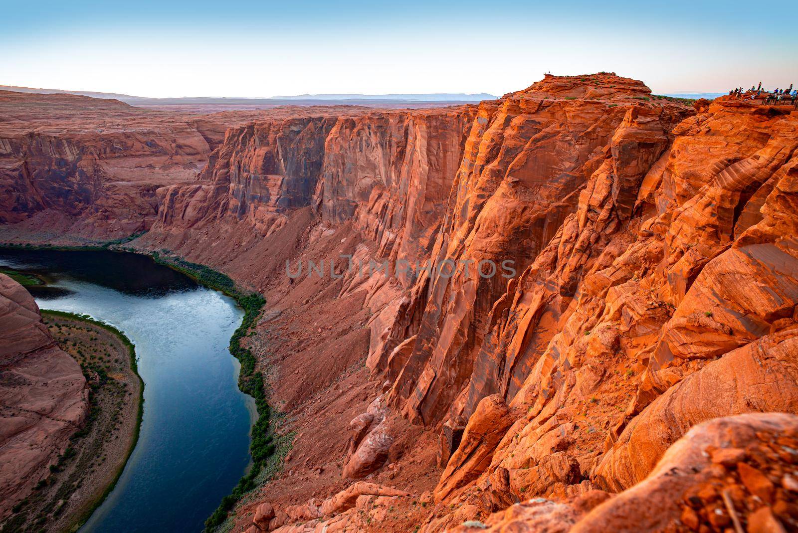 Canyon. Horse Shoe Bend on Colorado River. Horseshoe Bend in Page. Adventure place