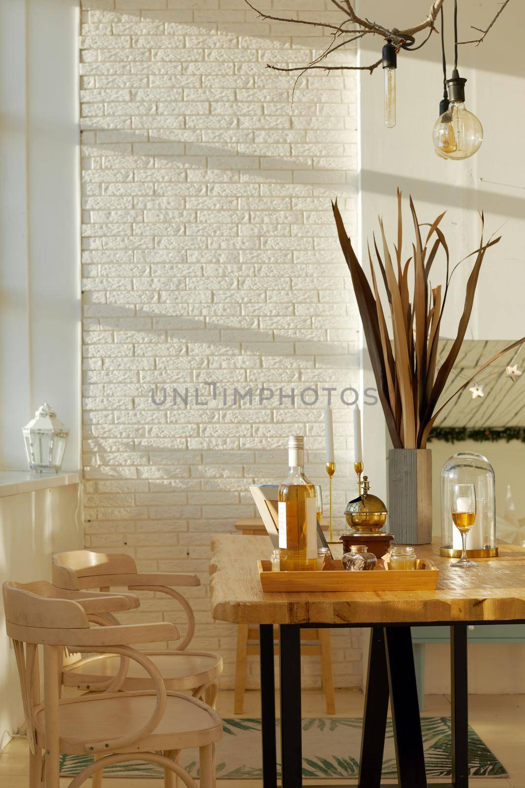 Interior of elegant dining room by Demkat