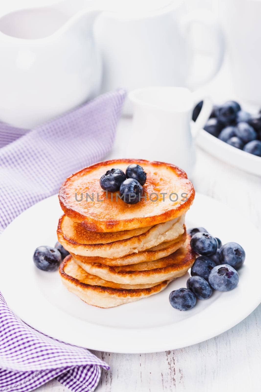 Pancakes with blueberry by oksix