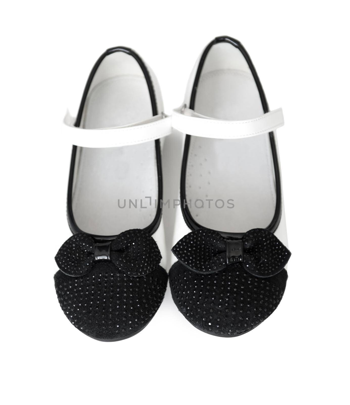 lovely black and white shoes for little girl by tan4ikk1