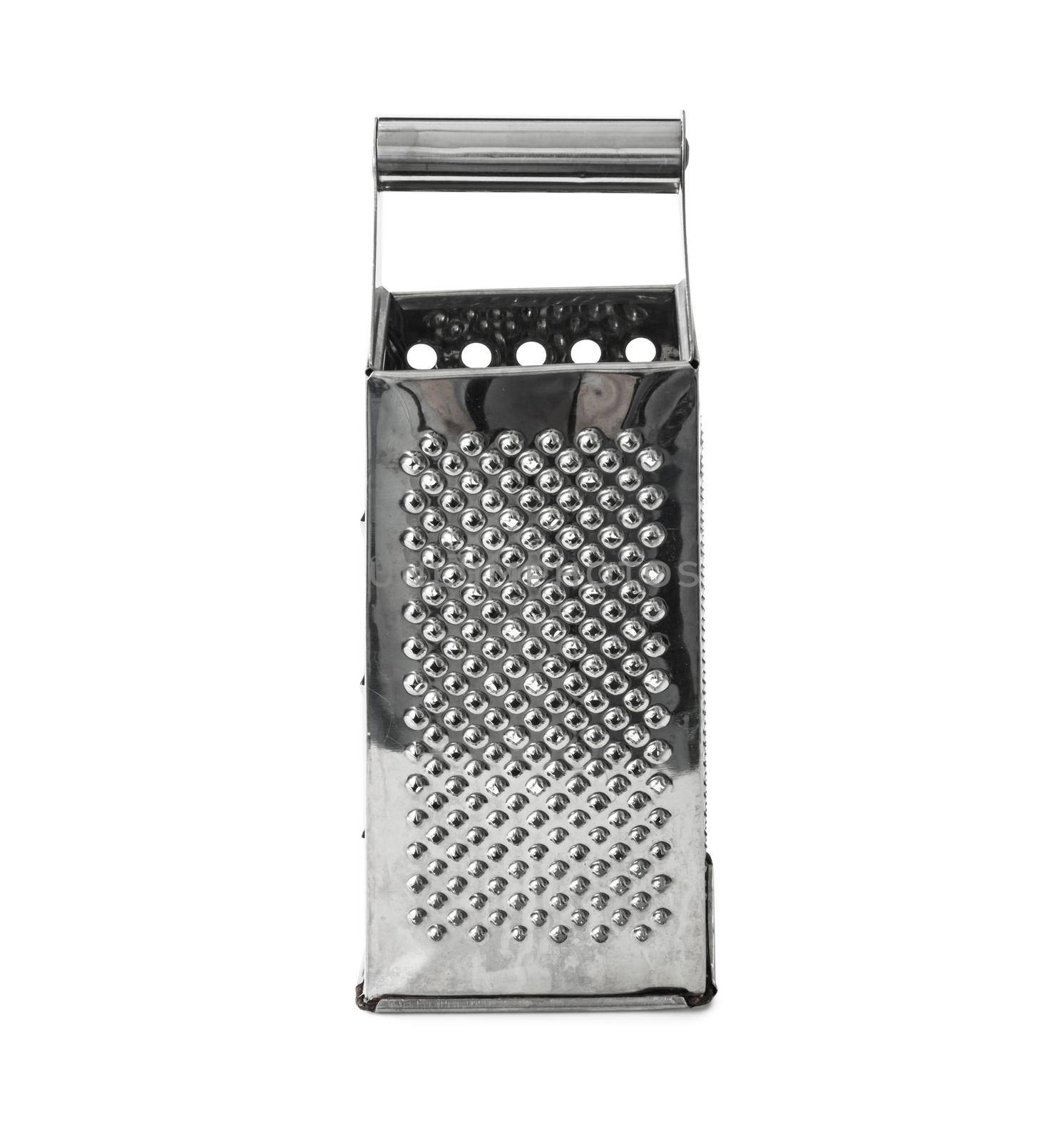 simple metal grater isolatedon white background