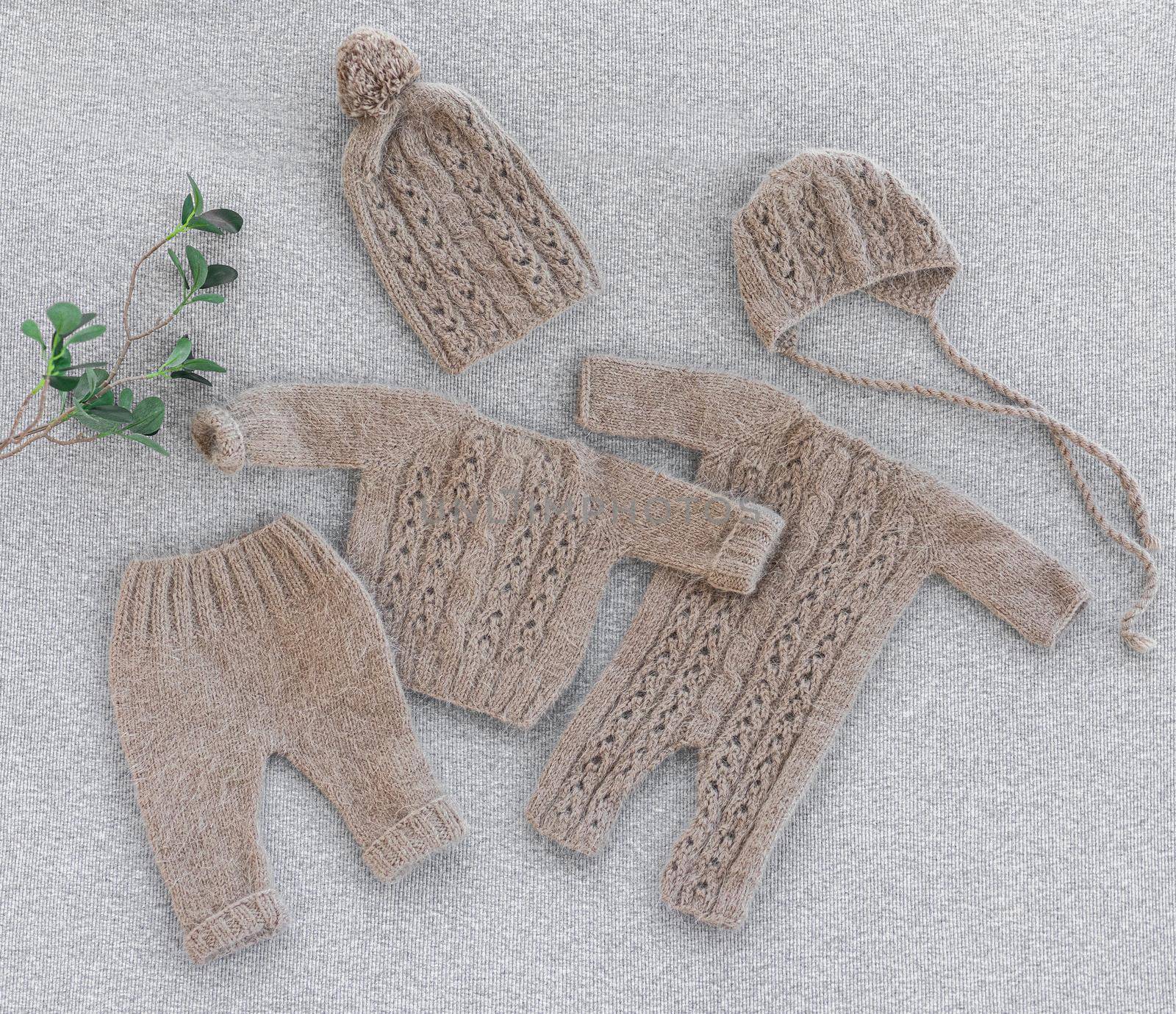 knitted newborn baby clothes by tan4ikk1