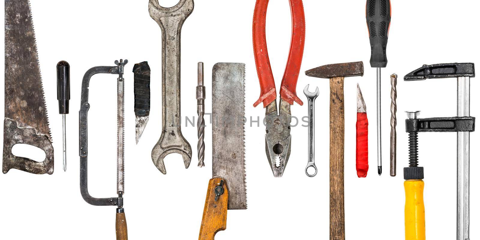 Work tools isolated on white background by tan4ikk1