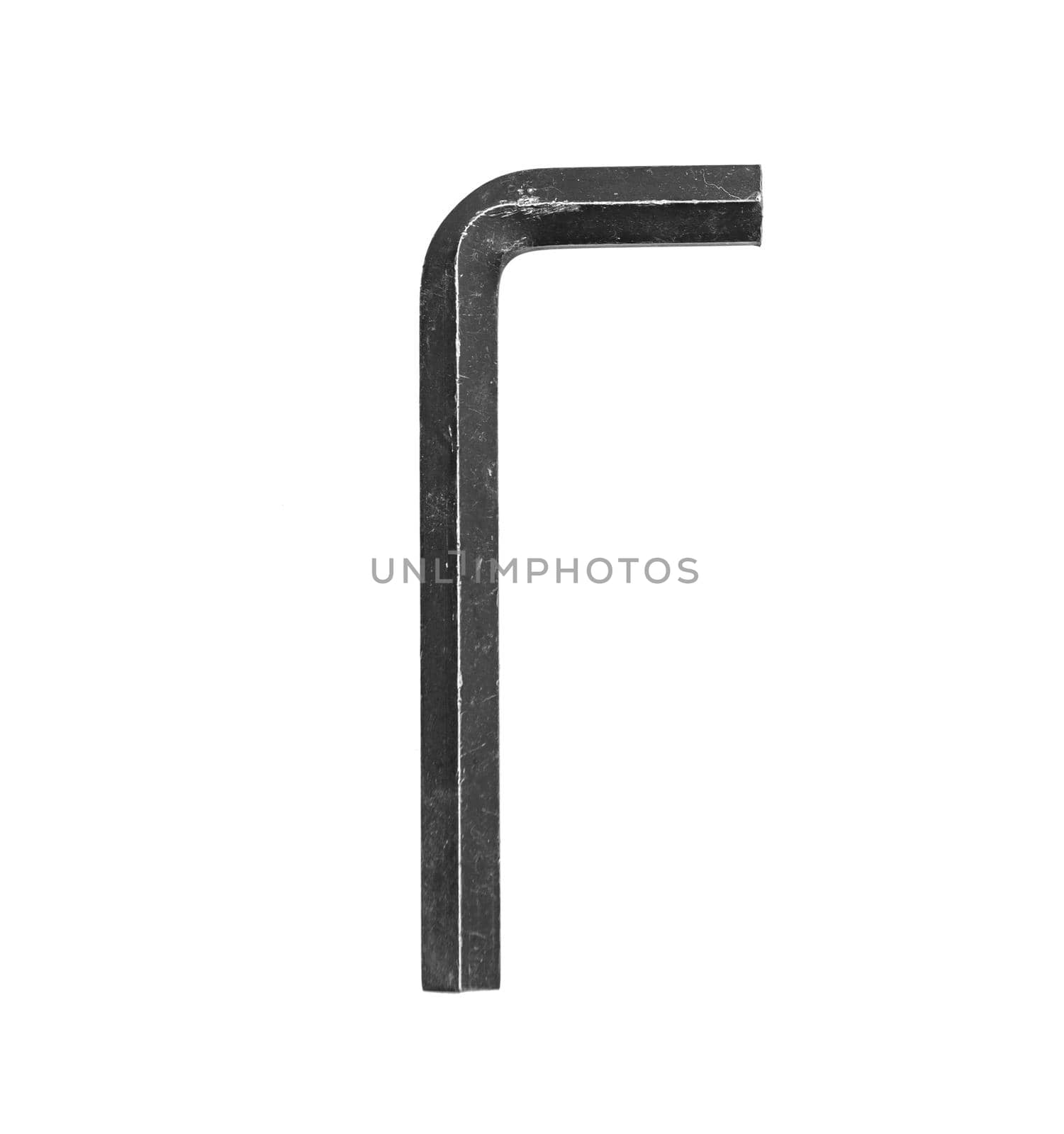 hex key isolated on white background