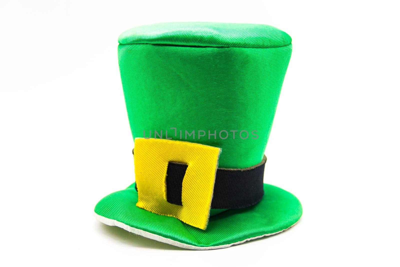 green hat on white background, st patricks day concept by GabrielaBertolini