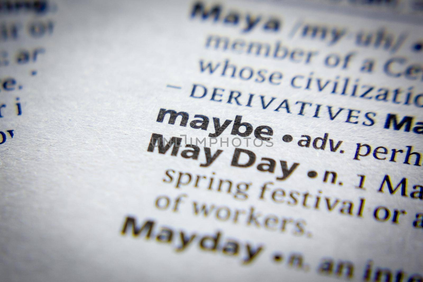 Word or phrase Maybe in a dictionary