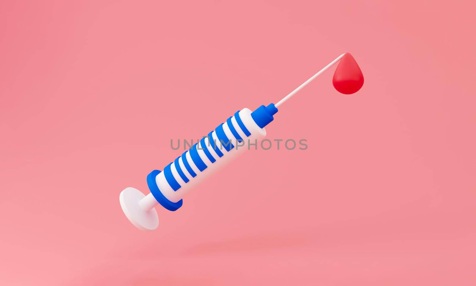 3d Syringe for vaccine, vaccination, injection, flu shot. Vaccination icon with Medical equipment. Minimalism concept. 3d illustration render