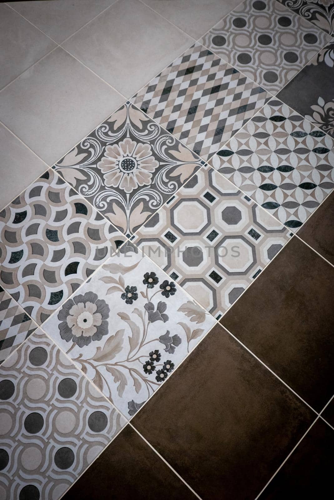 Ceramic tiles flooring - texture of natural ceramic floor.