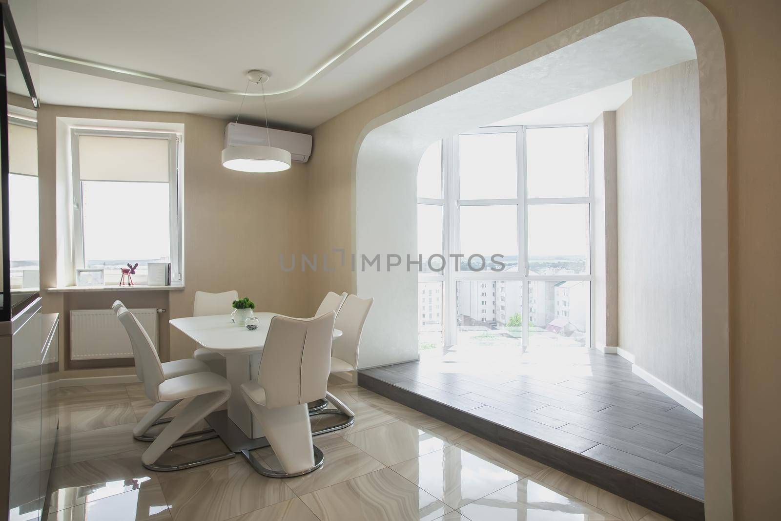 Beautiful modern apartment interier. Real estate concept. Nice real designed interior.