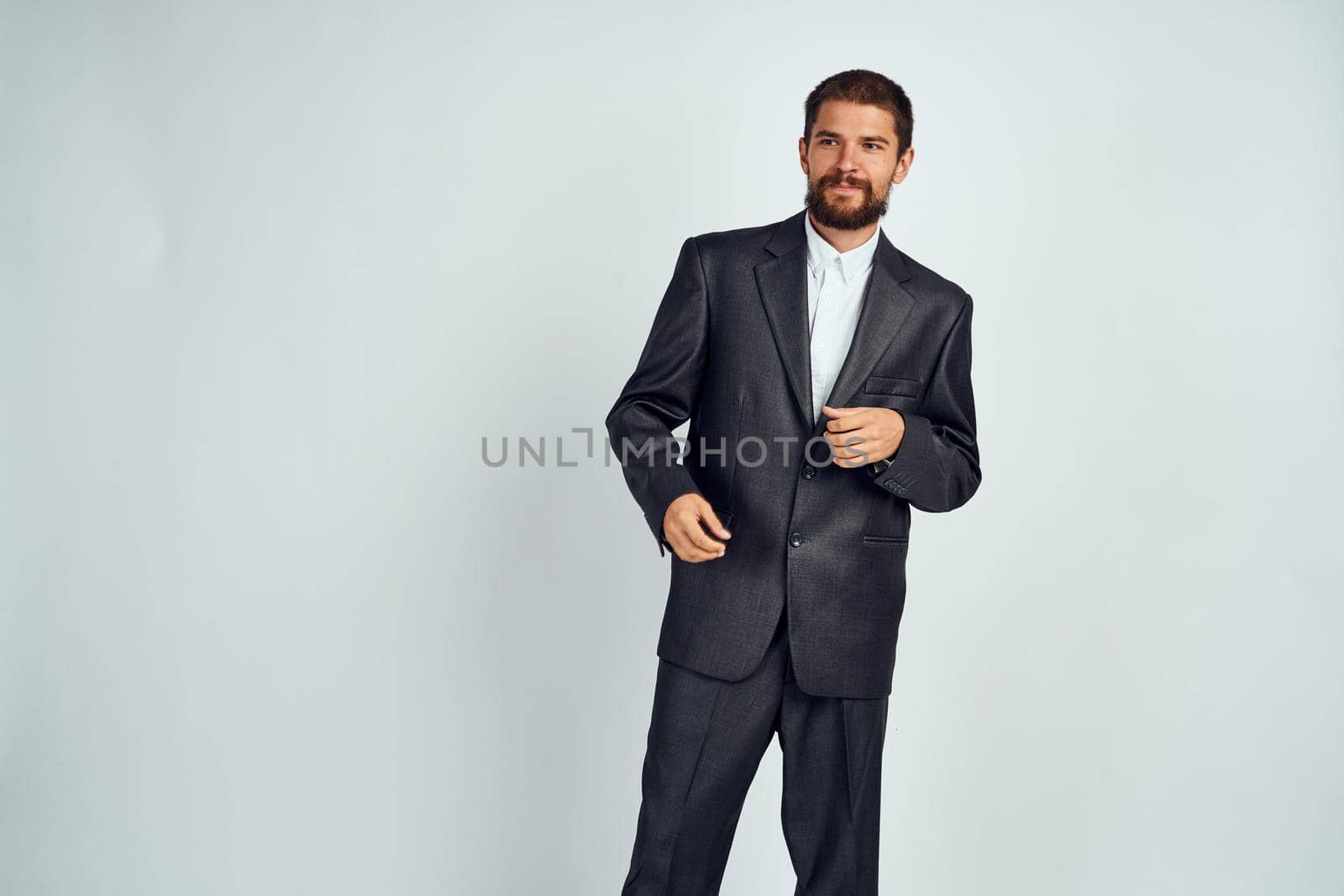 business man in suit posing work success executive. High quality photo