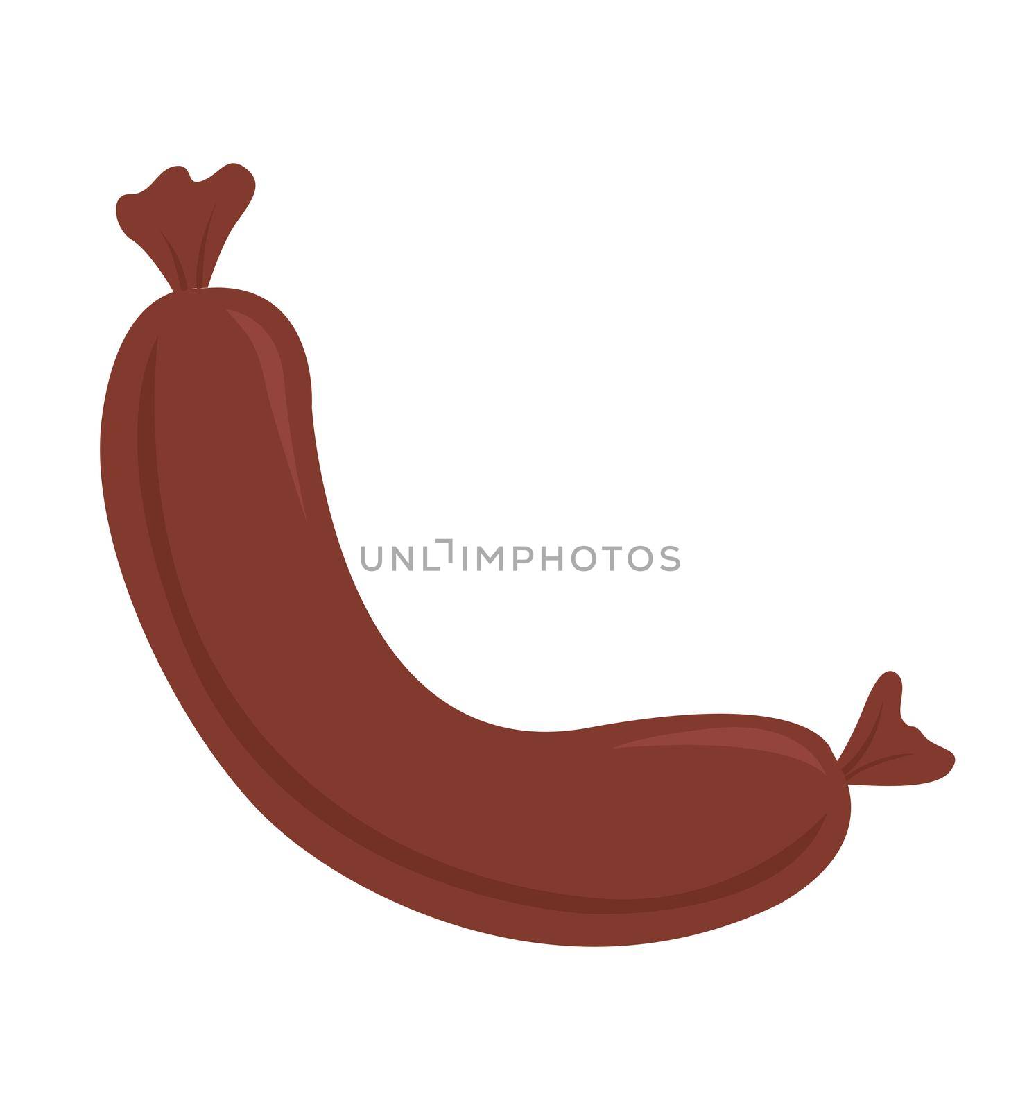 sausage icon vector illustration isolated on white