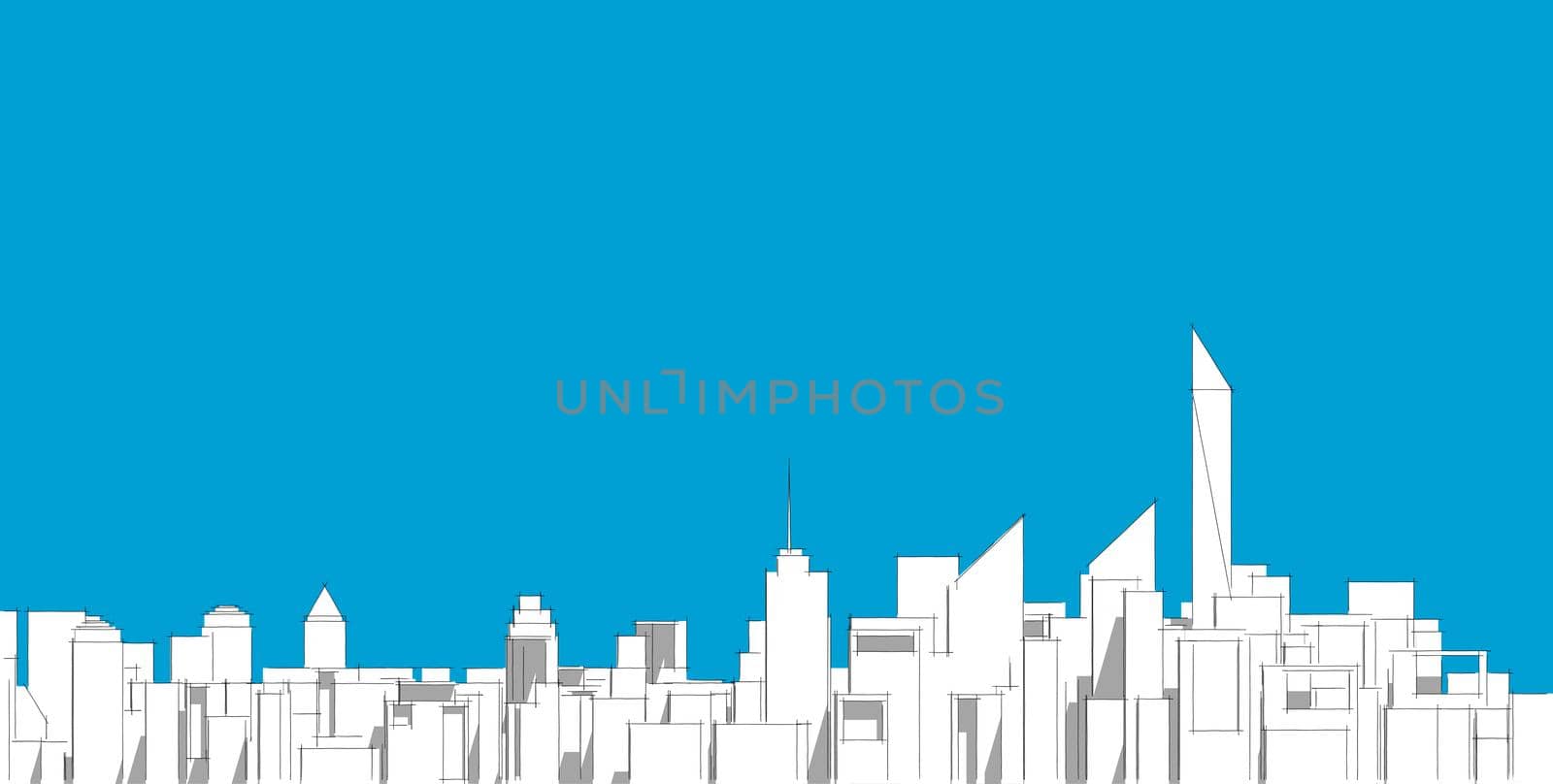 Cityscape, Building perspective, Modern building in the city skyline