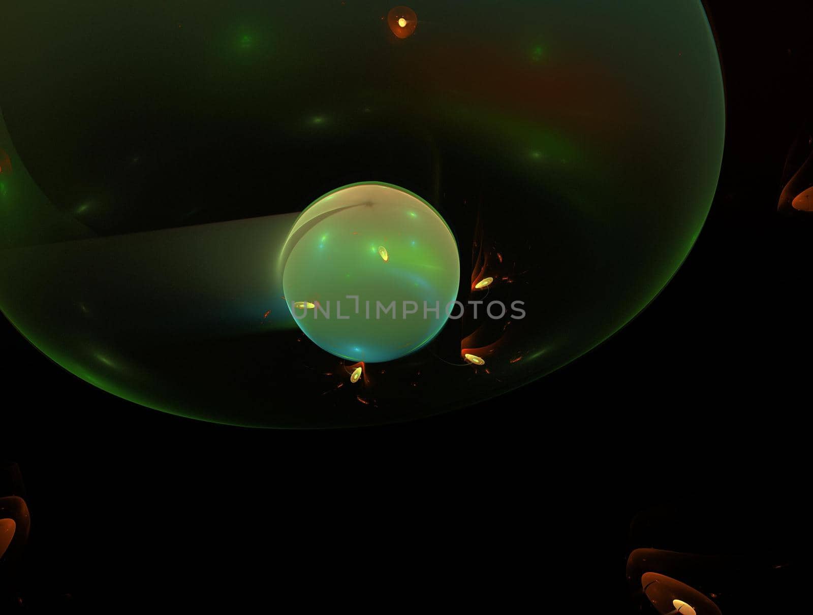 Imaginatory lush fractal texture image abstract background