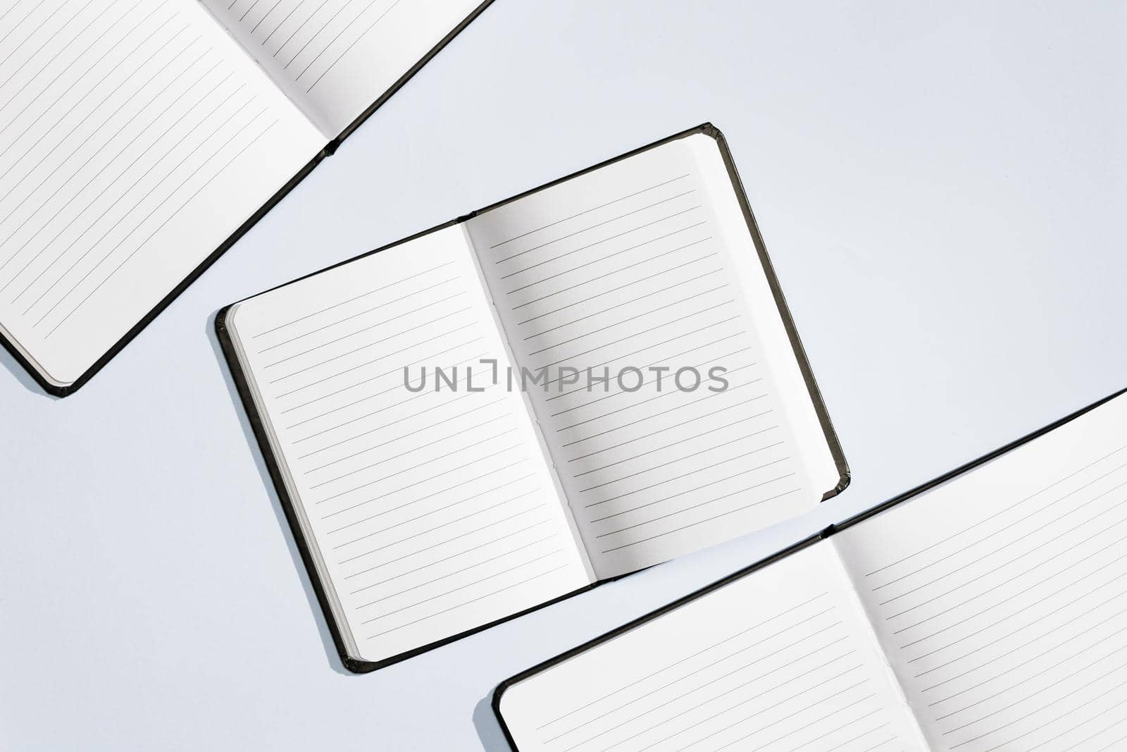 concept design notebooks flat lay