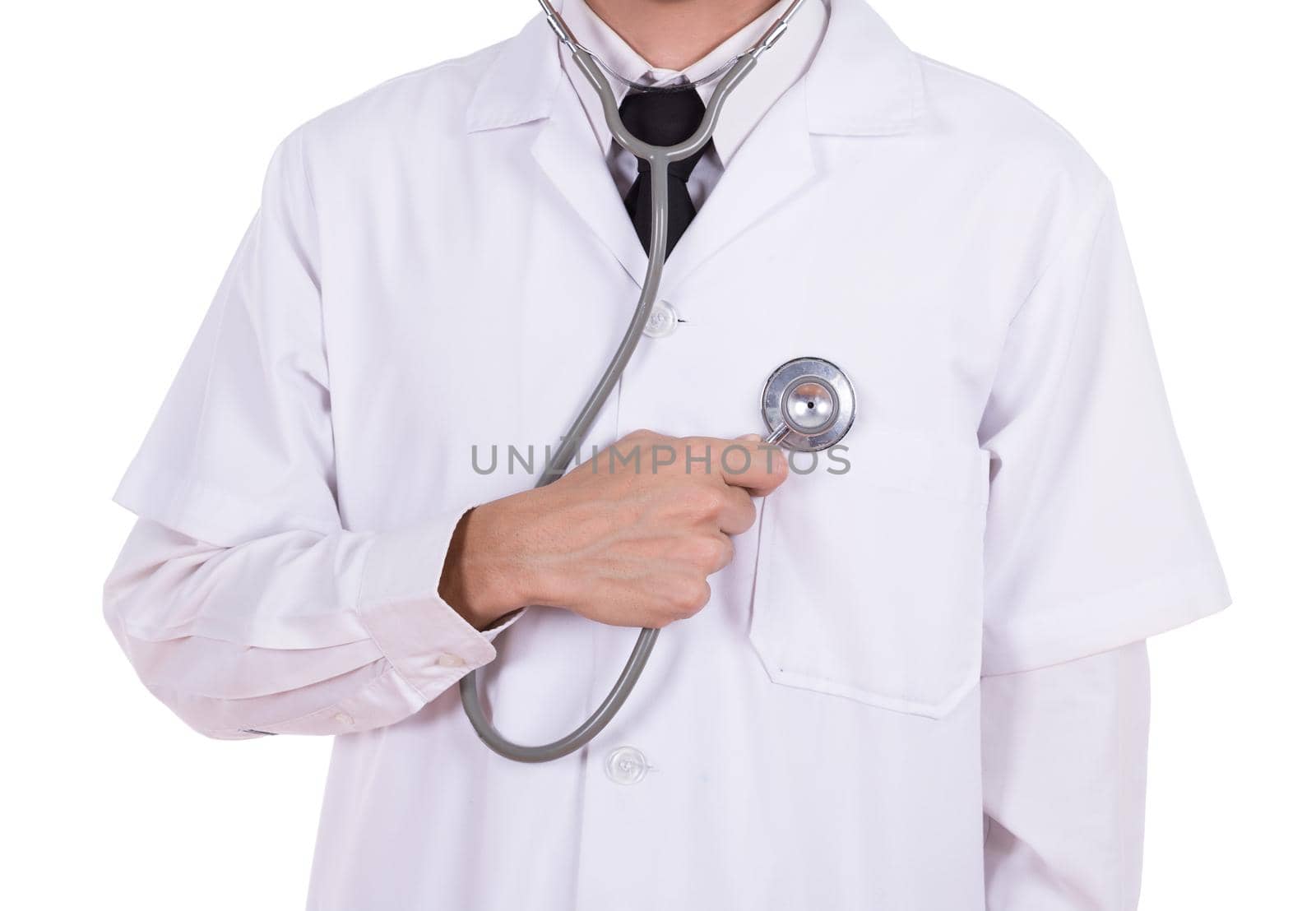 doctor with stethoscope by geargodz