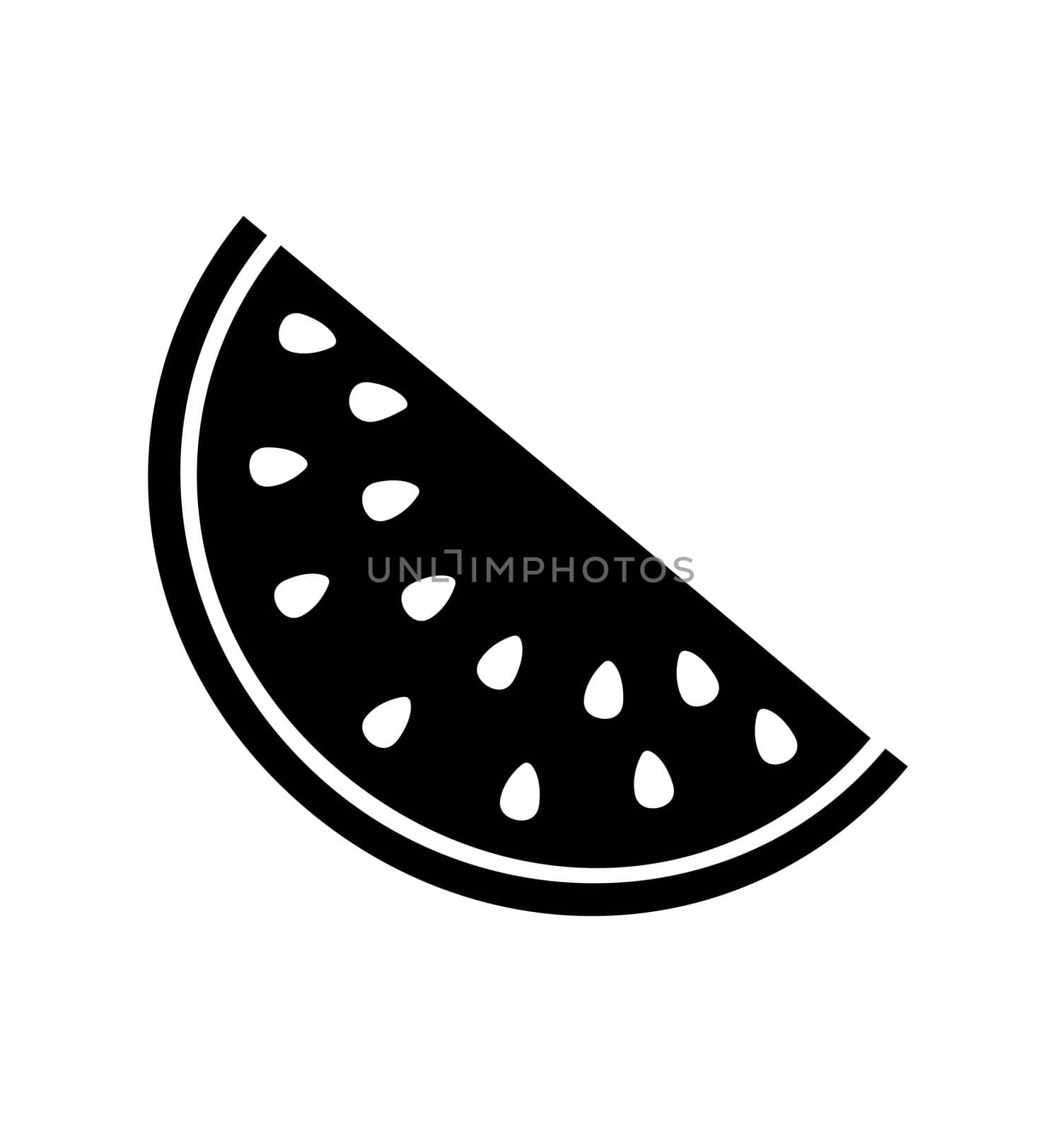 watermelon icon fruit vector illustration flat isolated on white eps 10