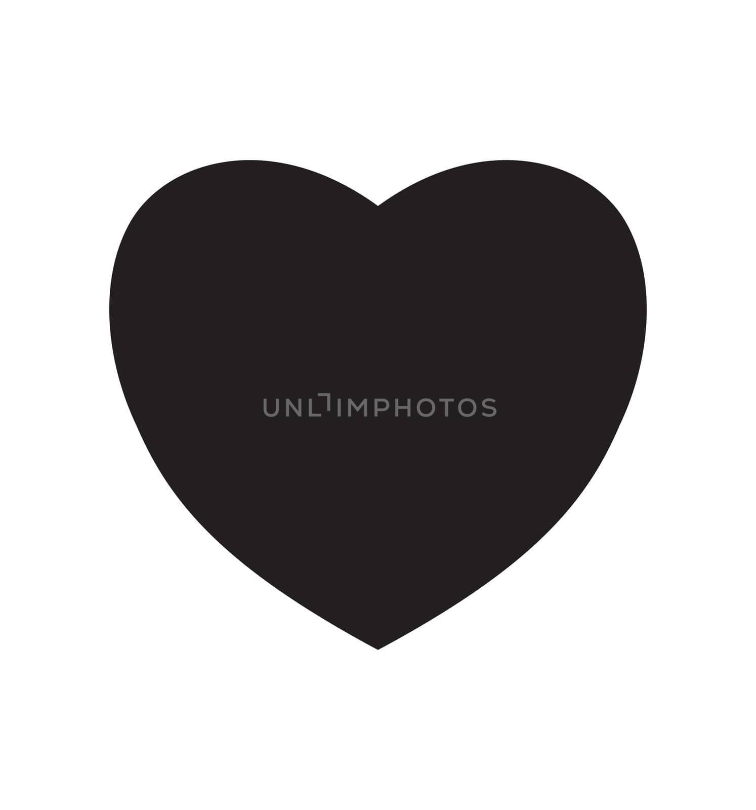 Heart icon vector illustration isolated on white eps 10