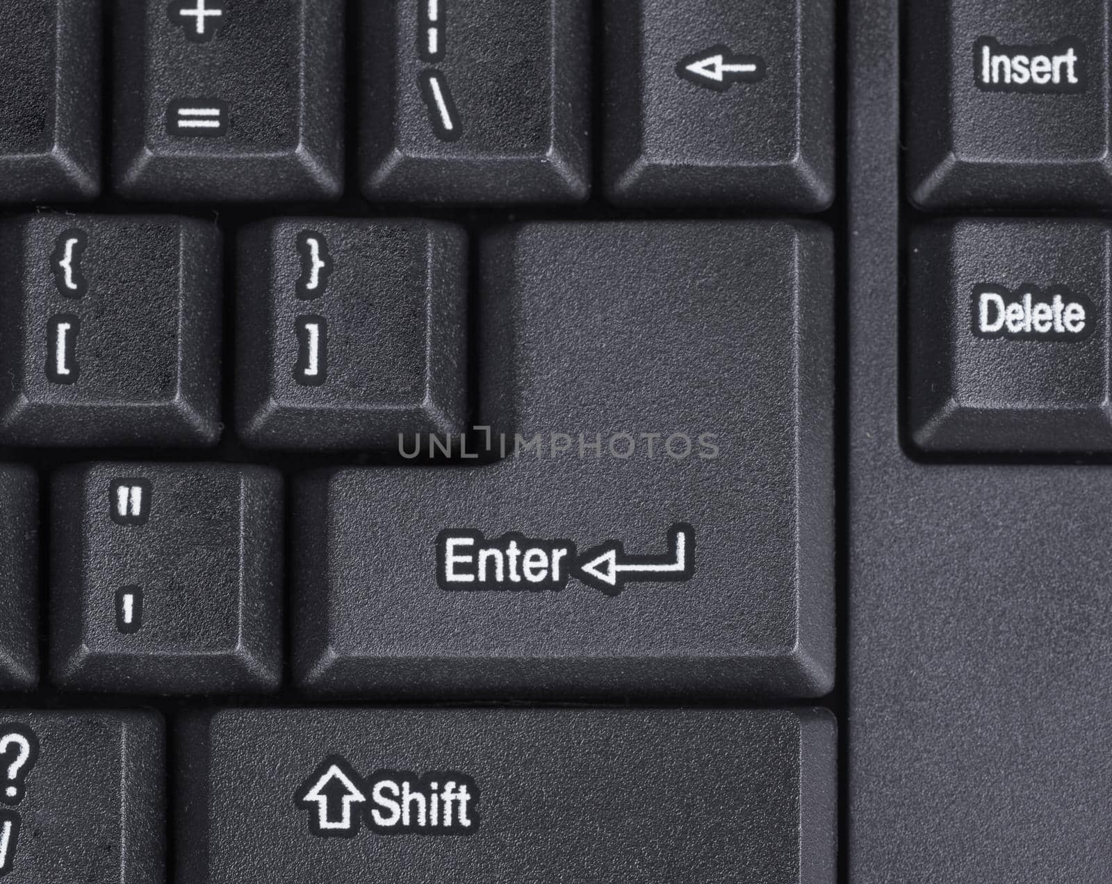 enter button on the keyboard of computer