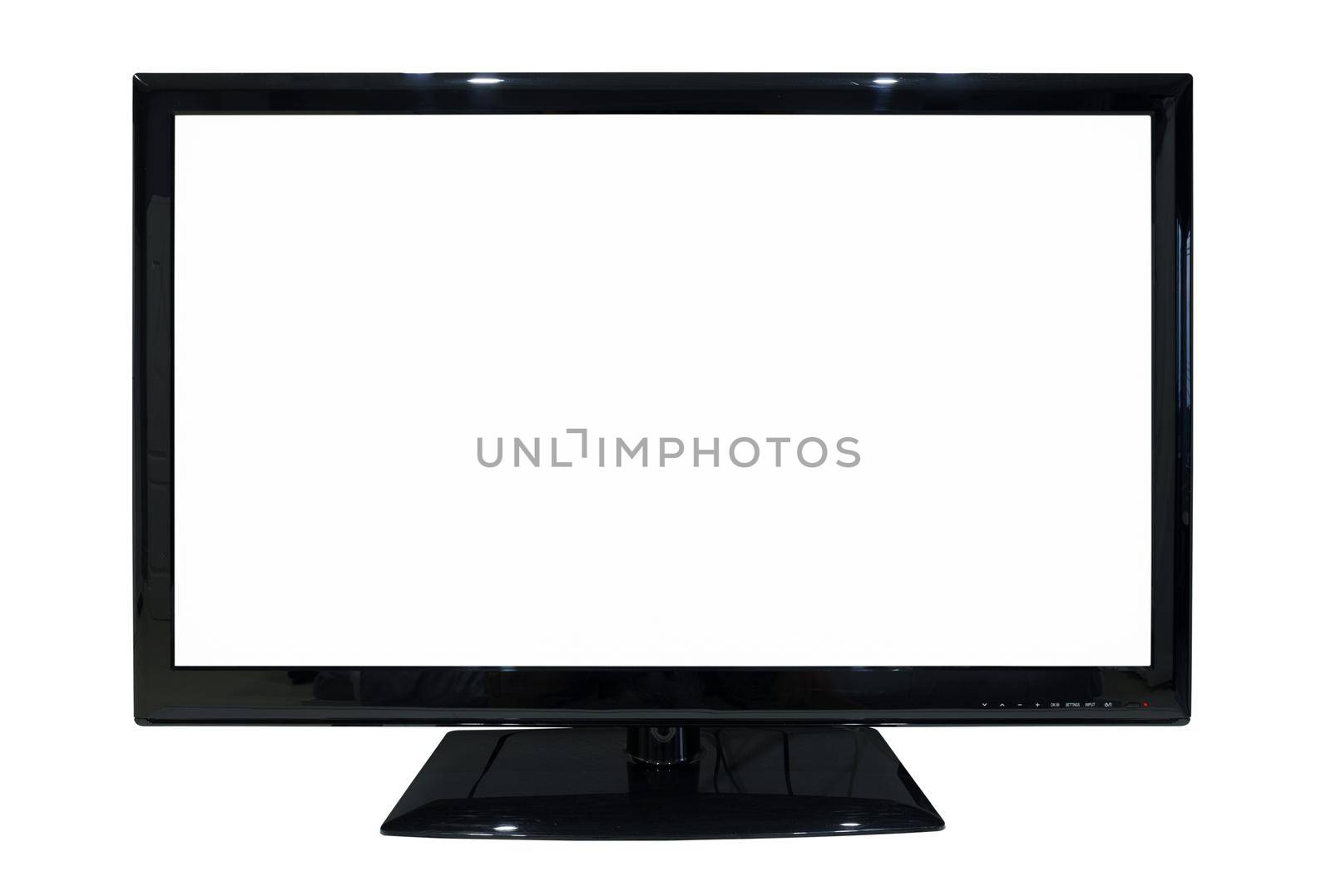 LED TV isolated on white background (with clipping path) by geargodz