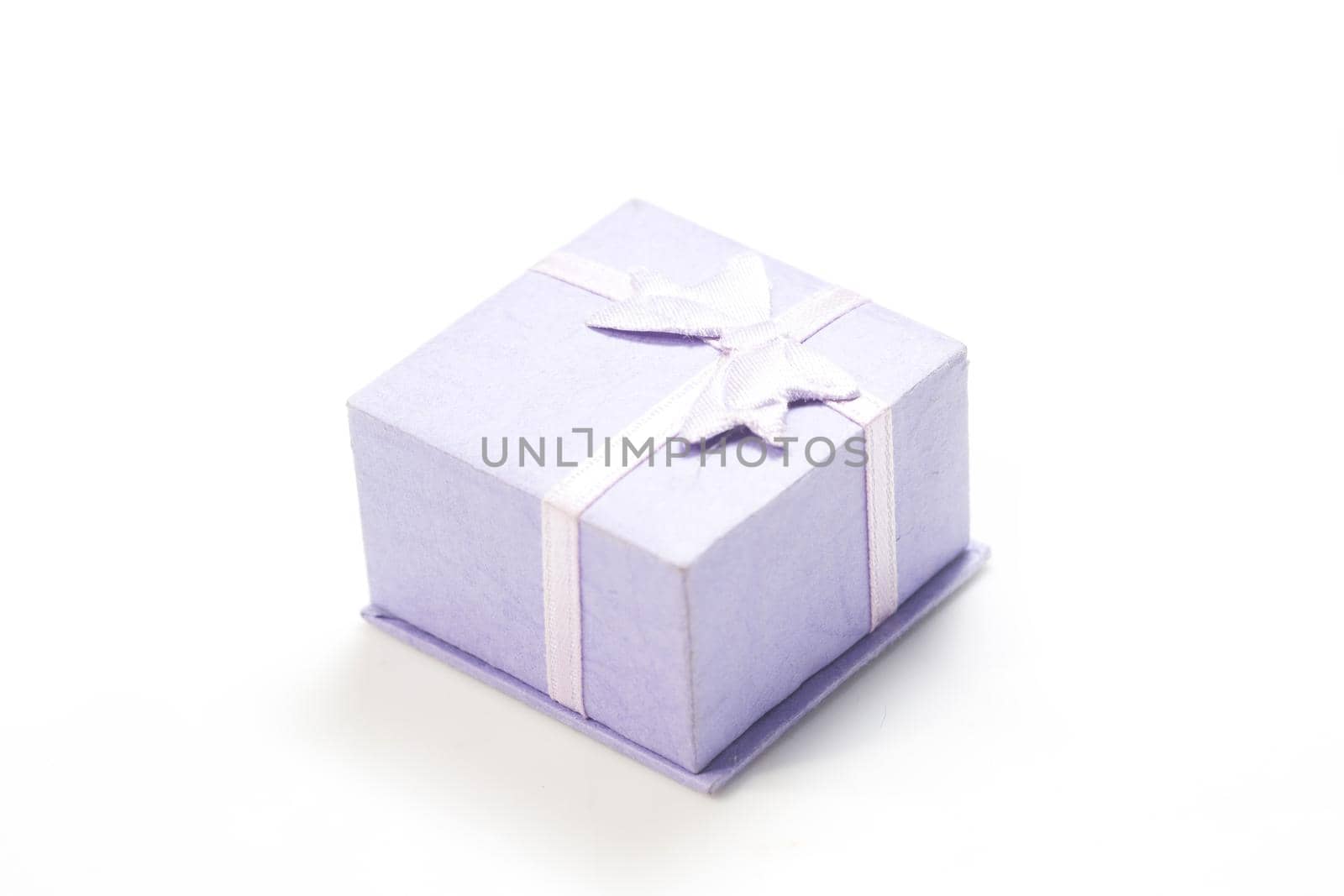 Blue open gift box isolated on white background