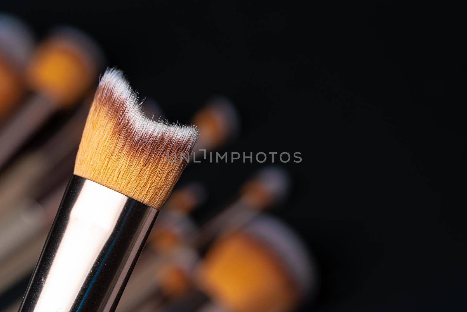 Professional dark make up brush