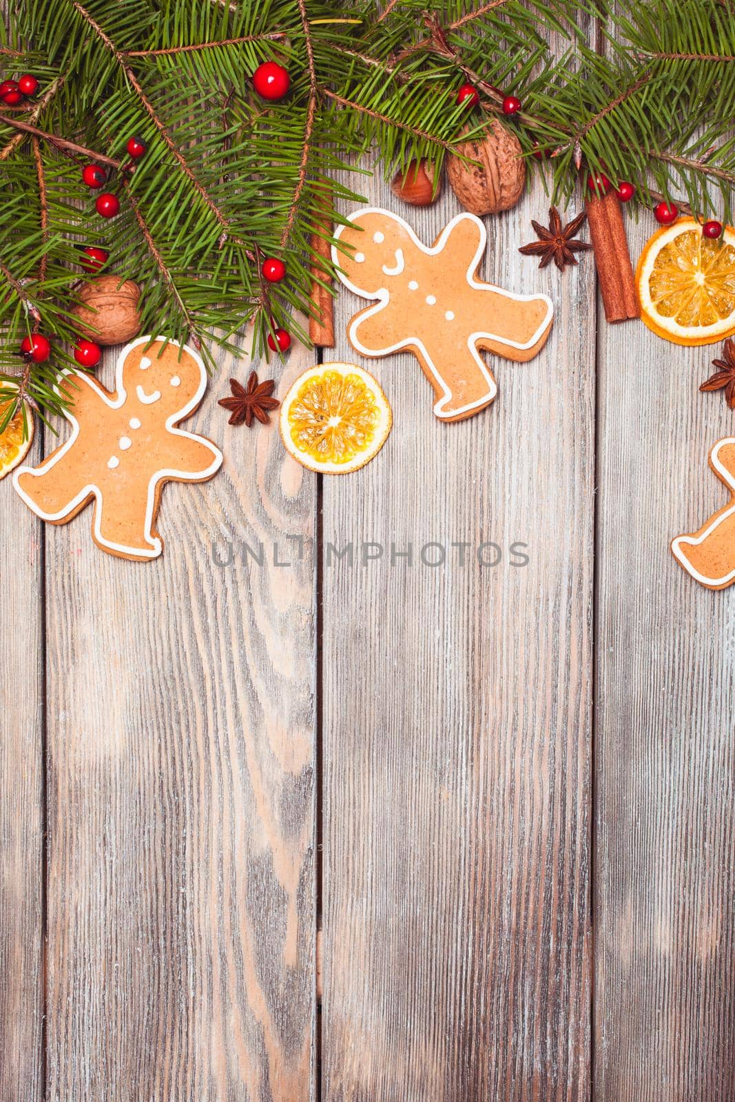 Gingerbreads and fir tree by oksix