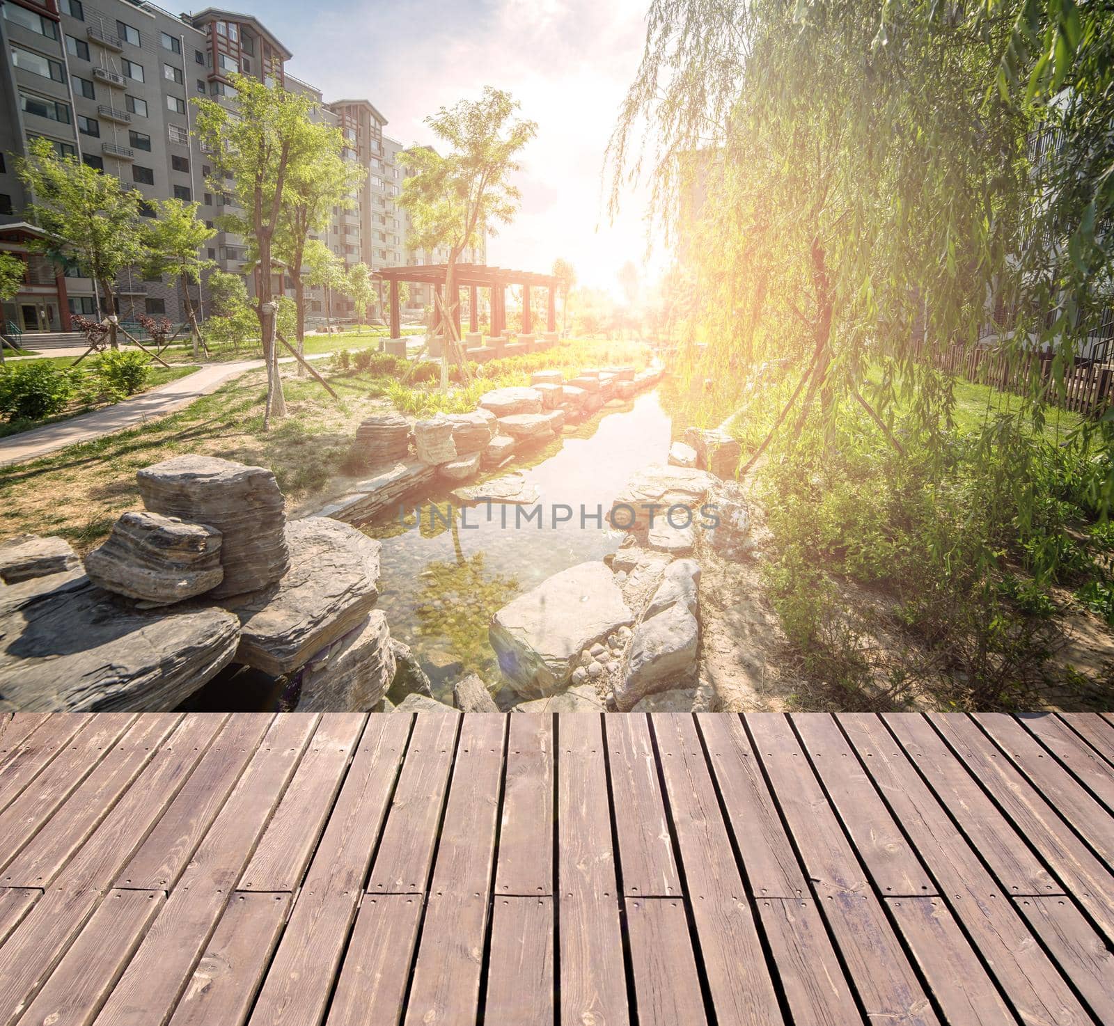 Residential community scenery in Beijing