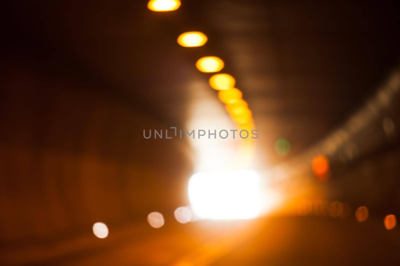 Light at the end of tunnel. Life motion concept