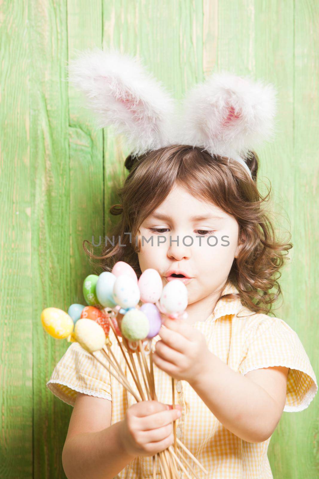 Girl with bunny ears by oksix