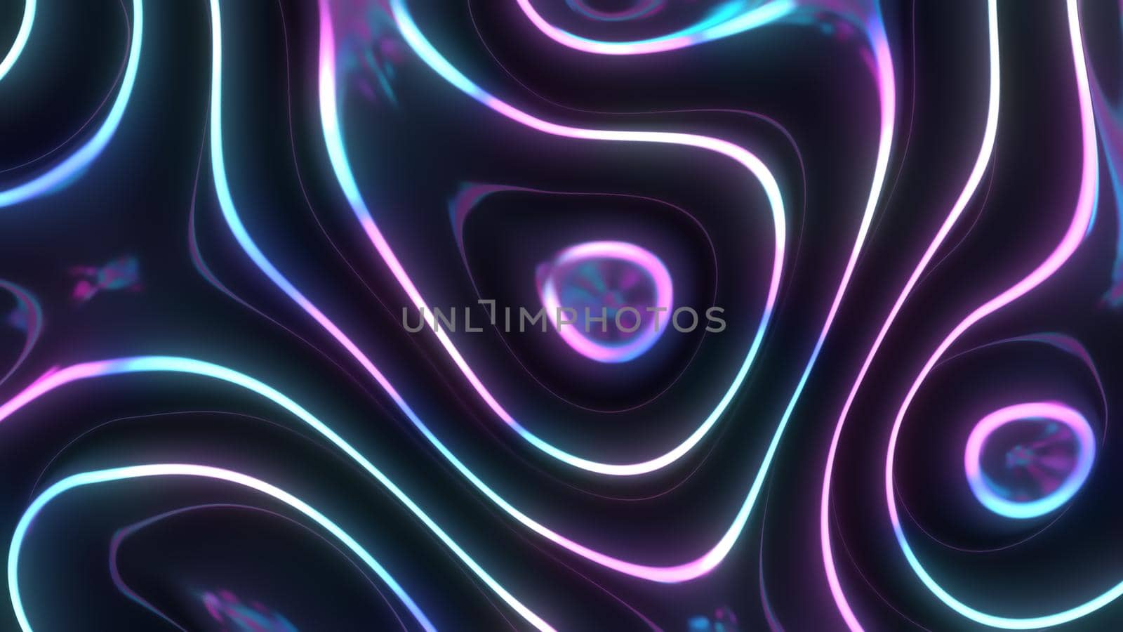 Abstract Neon Purple Style Digital Background Flow