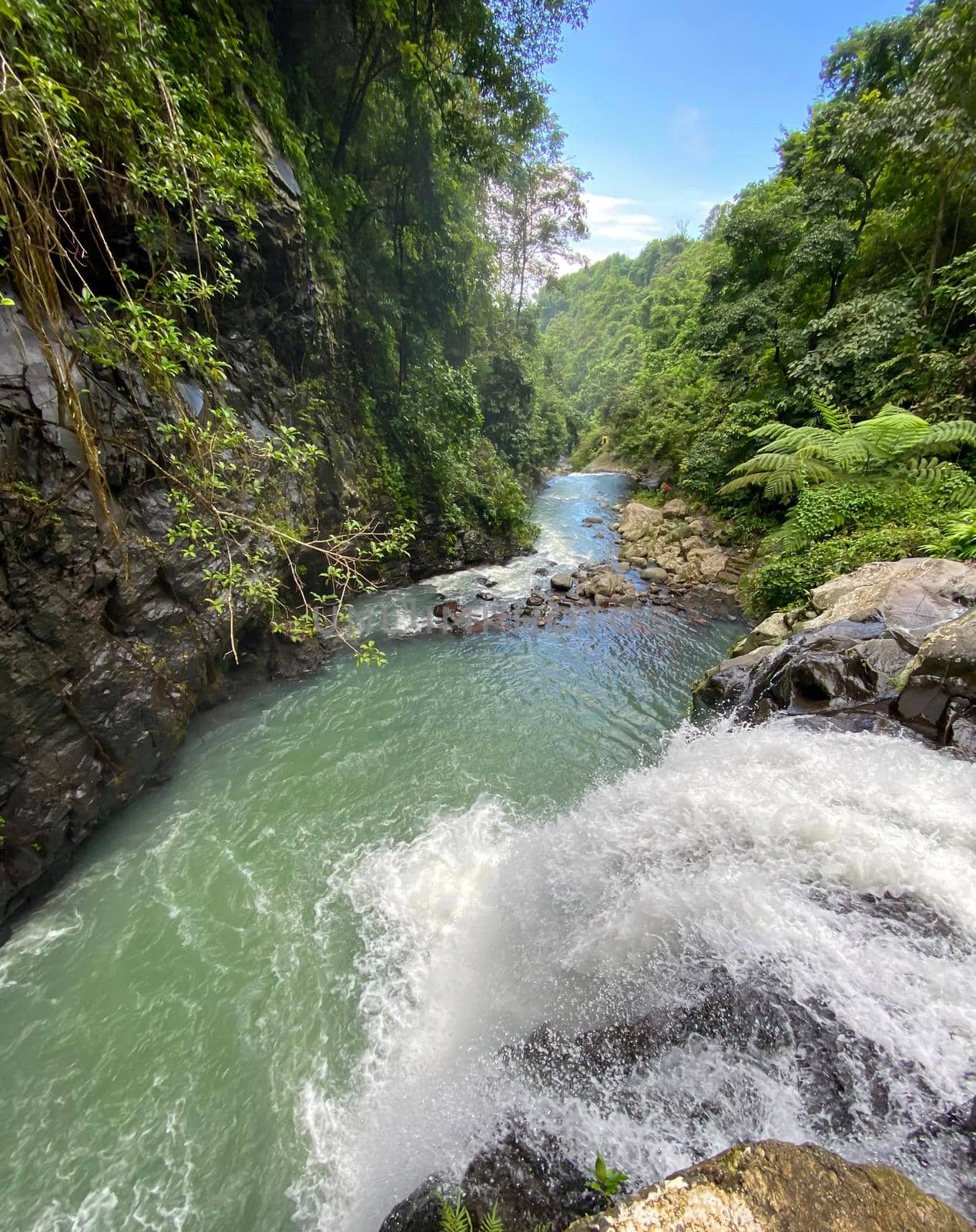 Aling-Aling Waterfall, Bali, Indonesia - stock photo. High quality photo
