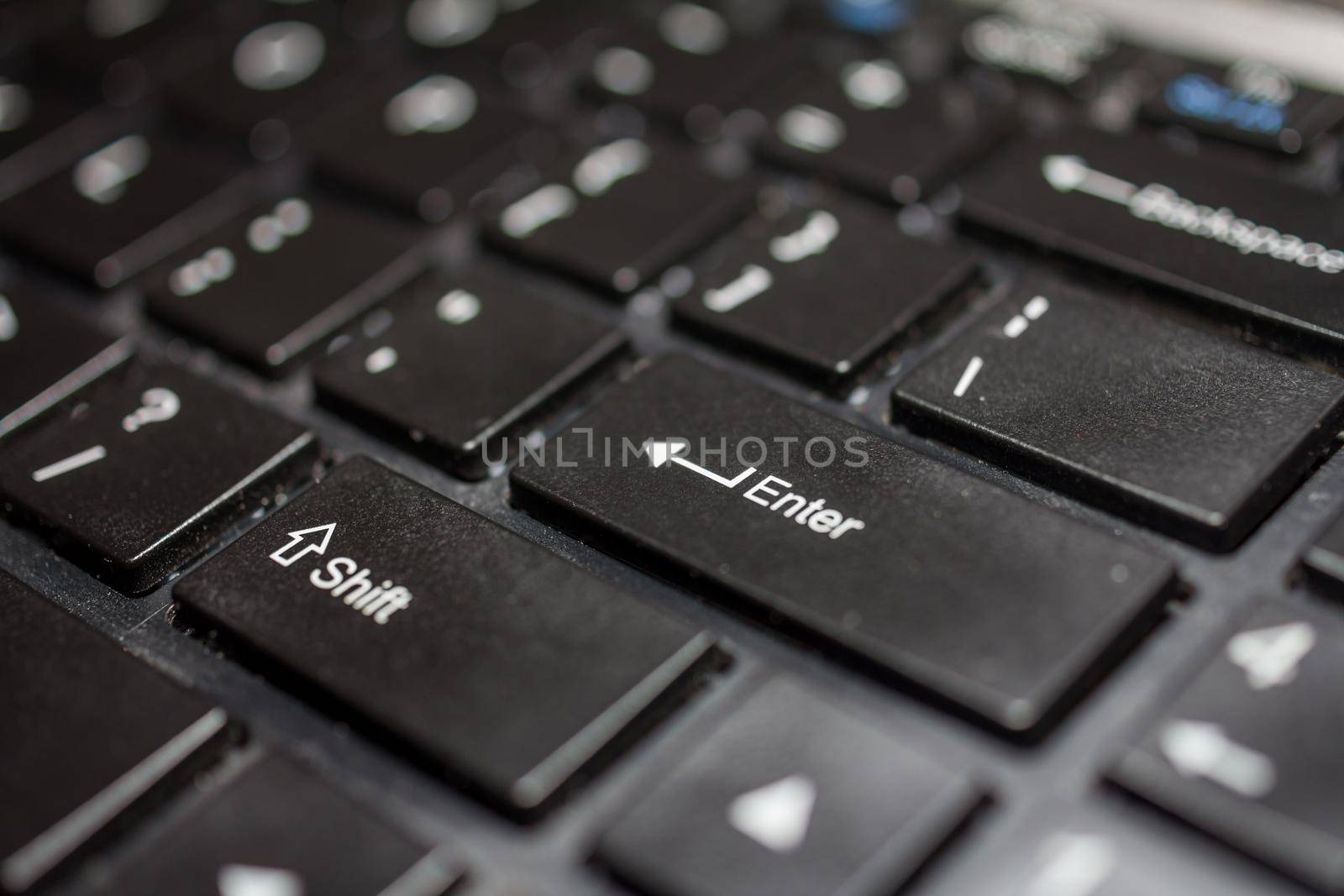 Keyboard - enter key Contact us, business background