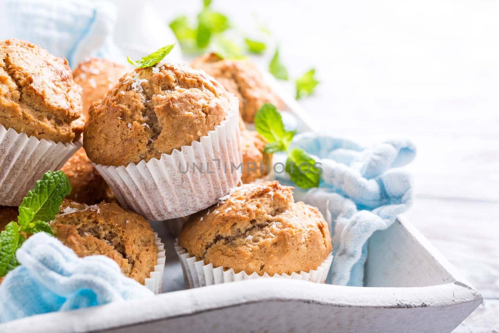 Homemade coconut cinnamon muffins by IrynaMelnyk