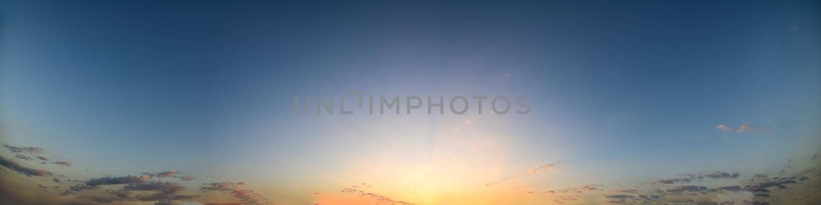 Sky and clouds In the evening