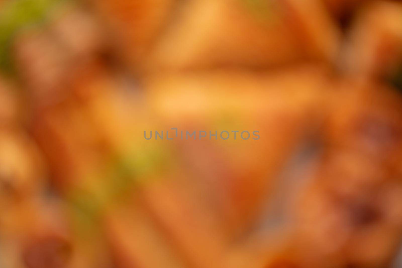 Blurred image of Turkish sweets baklava for a background