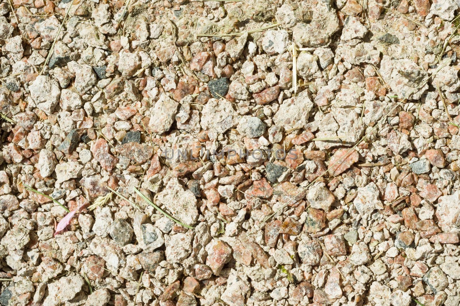 Texture background of many small gray stones