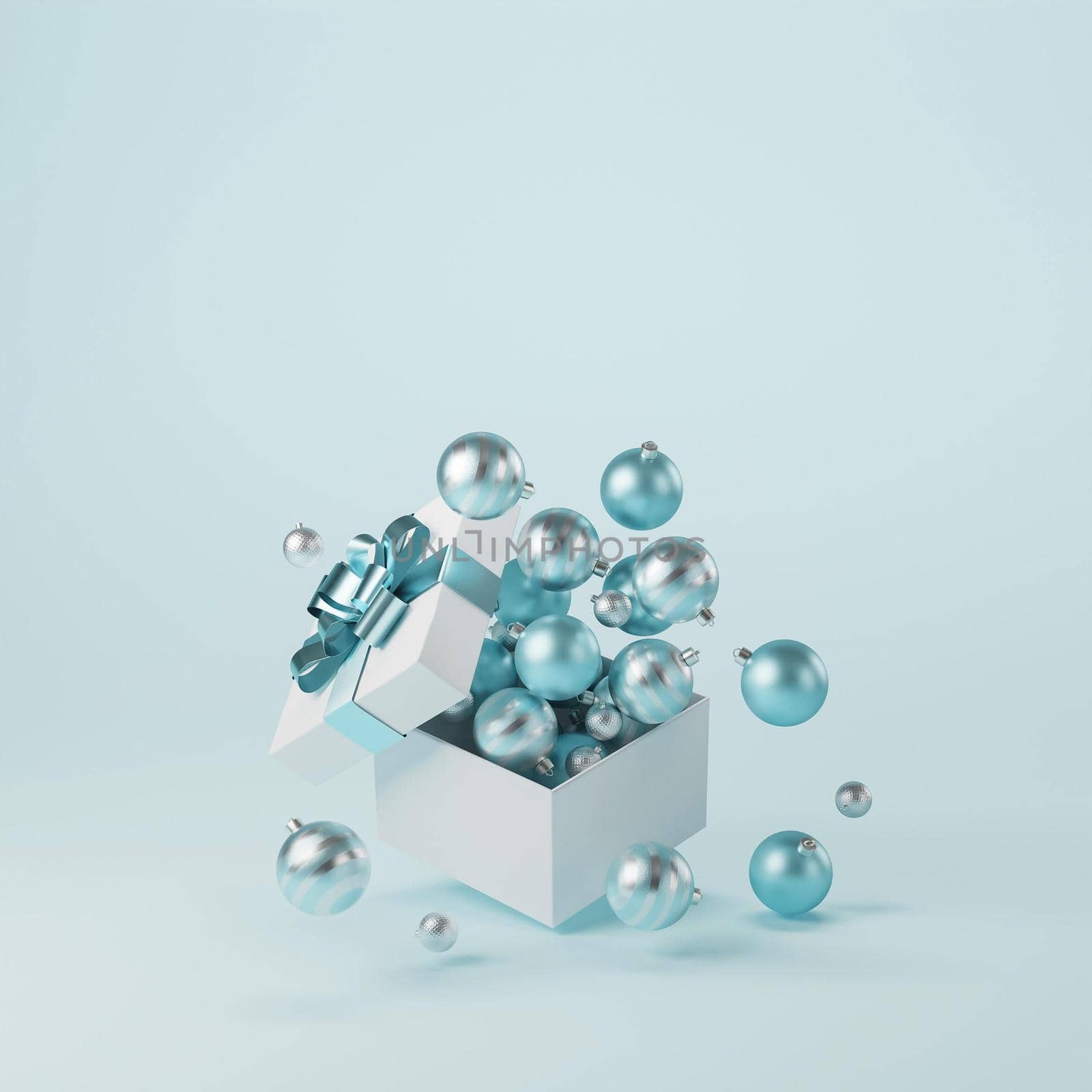 christmas concept with balls copy space by Zahard